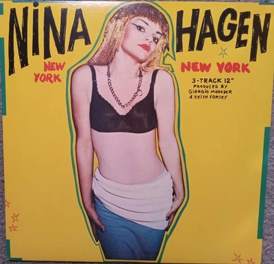 Nina Hagen vinyl. New York. 3 track 12" maxi-single. 1983. Excellent condition. Foto 1 de 3