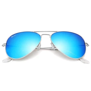 Klassische Pilotenbrille für Damen & Herren Echtglas Gläser Metallgestell UV400... - Bild 1 von 5