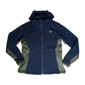 Vortex Hoodie Jacket Womens Shed Hunter Pro Hooded Blue Green Color Block Sz L - Picture 1 of 21