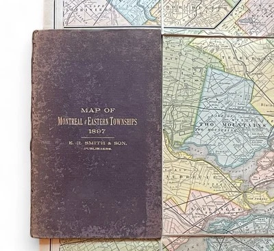 Mapa de Montreal y los municipios del este que también muestra la porción del sudeste Foto 1 de 4