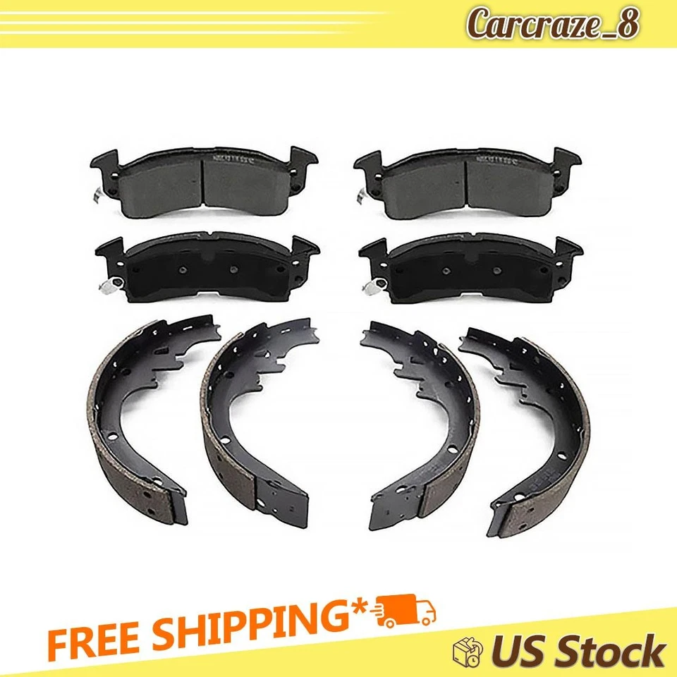 前后制动垫鼓鞋适用于别克 Estate Wagon 5.7L 1973 1977 - 1982 1983 — 第 1/4 张图片