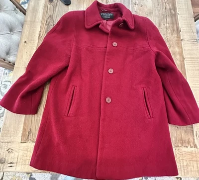 Vtg London Fog Long peacoat Retro Womens large WOOL blend lined  - Image 1 of 4