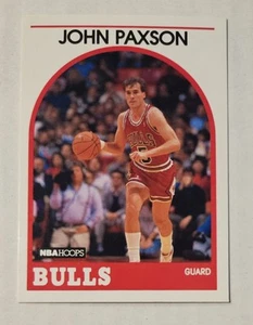 JOHN PAXSON 1989-90 NBA Hoops #89 Bulls NBA Champ - Picture 1 of 3