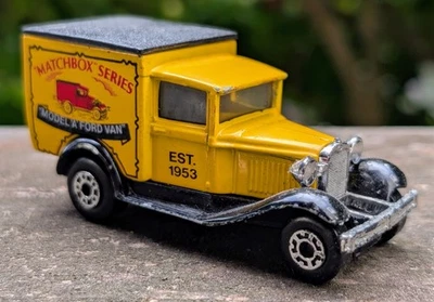 Matchbox Ford Model A "Matchbox Series" Yellow Diecast Truck Vintage Loose - Image 1 of 4