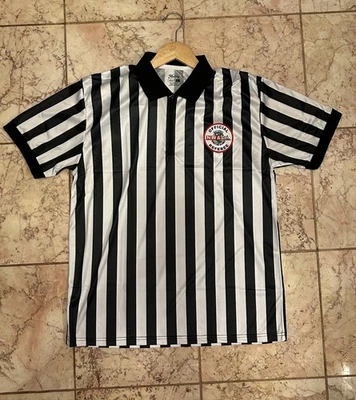 VINTAGE 80’s NWA REFEREES REPLICA SHIRT Size Large NEW IN BAG! - Image 1 of 4