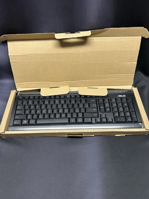 ASUS Wired Keyboard Model KB73211 P/N 0k001-001900DP Black New - Image 1 of 4