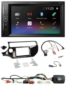 Pioneer DAB Lenkrad 2DIN Bluetooth USB Autoradio für Kia Rio UB ab 2015 piano sc - Bild 1 von 11