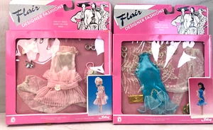 Lot 80s Barbie Totsy Flair Designer Fashions Ms. Flair for 11.5 in Dolls Dresses - Picture 1 of 5