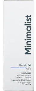 Minimalist Face Moisturizer for Dry Skin | 5% Marula Oil | With Hyaluronic Ac... - Picture 1 of 4