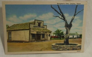 Postal de colección Hangman's Tree Langtry Texas Judge Roy Bean sin usar. - Imagen 1 de 2