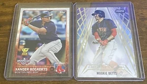 Lotto Xander Bogaerts Mookie Betts 2015 Opening Day 2018 Stadium Club (2) RL01 - Foto 1 di 2