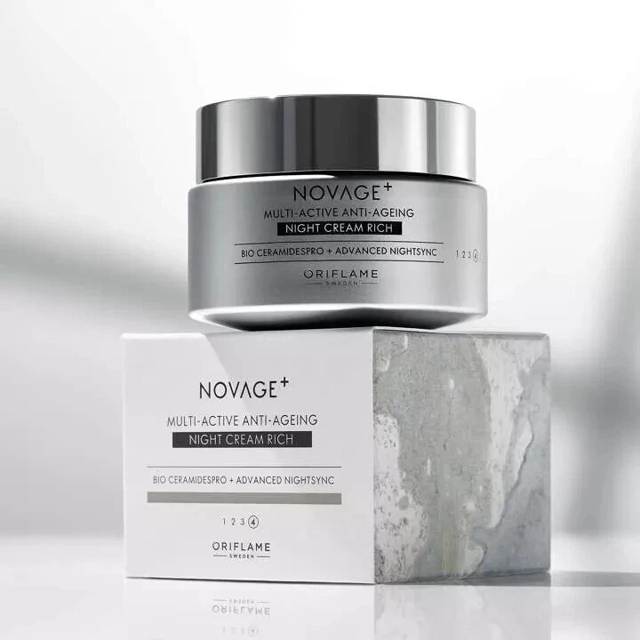 [Oriflame Suecia] Crema de Noche Antiedad Multiactiva NovAge Rica - 50 ml Foto 1 de 1