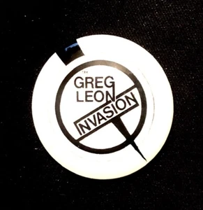 The Greg Leon Invasion Button RARE 1983 - Picture 1 of 1