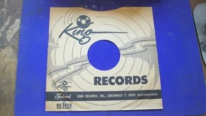 78 King Record Records Sleeve Only Cover Vintage jazz blues 10" - Foto 1 di 2
