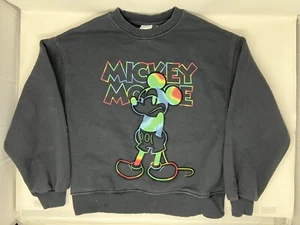 ZARA Disney Rainbow Mickey Mouse Crewneck Sweatshirt Kids 13-14 - Picture 1 of 5