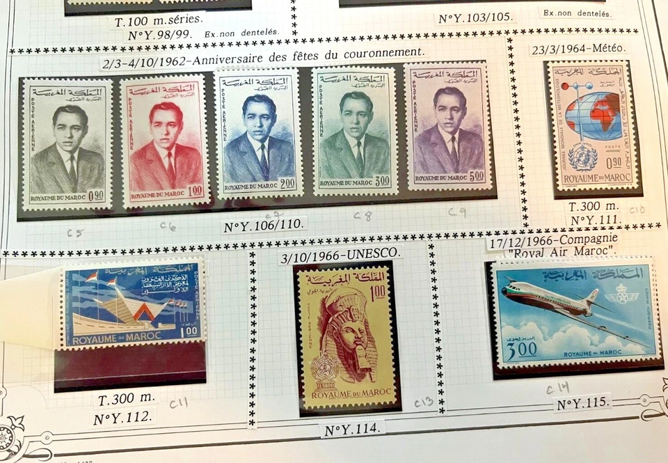 Morocco Scott C5-12, 13-14 Mint lightly hinged - Image 1 of 1