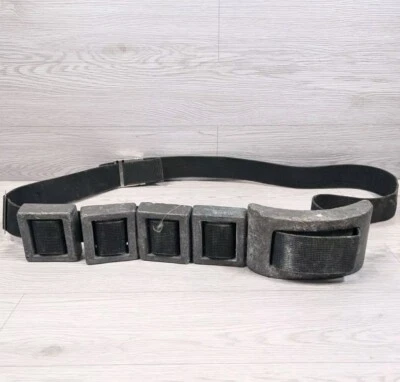 Vintage EE. UU. Divers Aqua Lung 19,5 libras de pesas de plomo con cinturón de lona y hebilla Foto 1 de 4