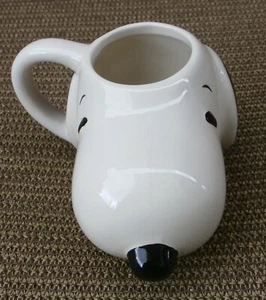 Peanuts SNOOPY Head Shape Ceramic Mug 24 oz Coffee Cup Mug Charlie Brown Beagle - Picture 1 of 6