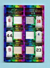 2022 Leaf ITG Locker Room Rainbow JERSEY Card! Musial-Williams-Snider++ #8/8!
