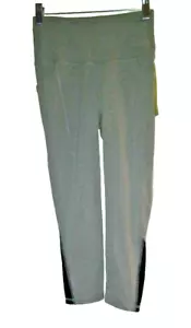 Women's All in Motion Athletic Capri Pant Sz XS Gray High Rise Ventilated - Picture 1 of 8