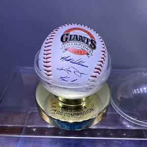 De colección 1989 SF Giants NL Champions equipo de béisbol firmas CA Egg Team - Imagen 1 de 8
