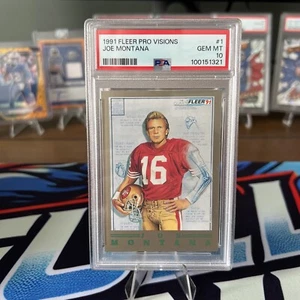 1991 FLEER PRO-VISIONS #1 JOE MONTANA 49ERS HOF PSA 10 POP 13! Rare! - Picture 1 of 2