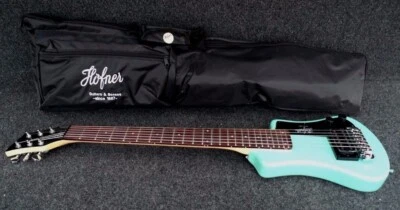 Guitarra Eléctrica HOFNER HCT-SH-EBL SHORTY TRAVEL Azul con Estuche Foto 1 de 4