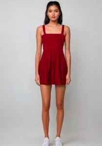 Comfy And Ready Bella Babydoll Mini Tiered Dress Women’s Size Small In Red NWT - Picture 1 of 9