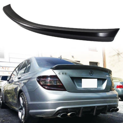 PAINTED FIT FOR MERCEDES BENZ W204 C Class 4DR V-TYPE TRUNK SPOILER C63 C300 - Imagem 1 de 4
