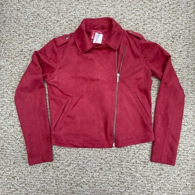 Chaqueta de motociclista Lauren Conrad con cremallera Suade Moto Coral XS Foto 1 de 4