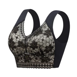 Womens Ladies Comfort Padded Stretch Sports Yoga Bra Top Crop Vest Tank New - Picture 1 of 30