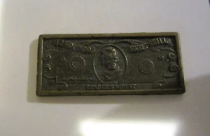 Vintage Brass Readers Digest $125,000 Sweeps Bill Token Collectible. - Picture 1 of 2