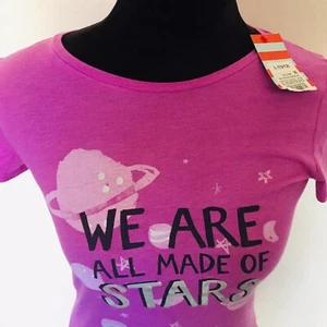 GIRL'S PINK TEE SHIRT SIZE L 10-12 NWT #C - Picture 1 of 3
