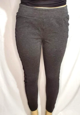 Leggings Mudd Flx Ponte elásticos gris borgoña tiro alto para mujer talla L Foto 1 de 4