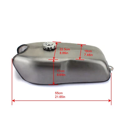 9L 2.4Gal Universal Cafe Racer Gas Fuel Tank for Yamaha RD50 RD350 RD400 for BMW - Изображение 1 из 4