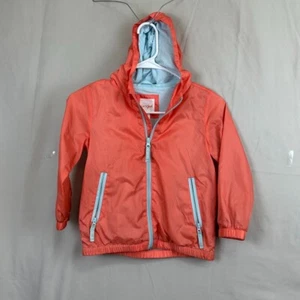 CAT and JACK Insulated Wind Breaker Jacket Childs Size M Salmon Color Hooded - Picture 1 of 10