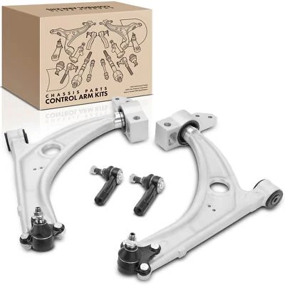 Braço de controle dianteiro 4 peças com extremidade de haste de amarração de junta esférica para Volkswagen CC Passat Tiguan - Imagem 1 de 4