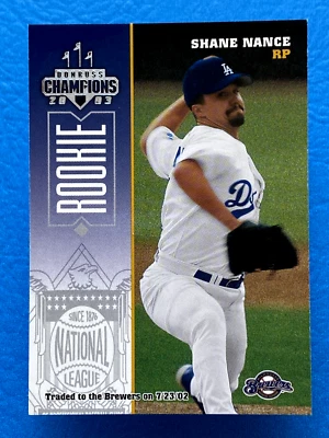 2003 Donruss Champions Shane Nance #151 - Image 1 of 2