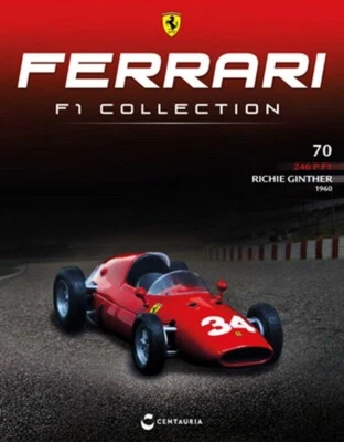 NEW IXO 1:43 F1 FERRARI 246 P F1 - Richie Ginther 1960 +Magazine no Minichamps - Immagine 1 di 3