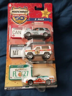 Matchbox Across America 50th Birthday Cars 3 Pack Canada Damaged Packaging - Image 1 of 4