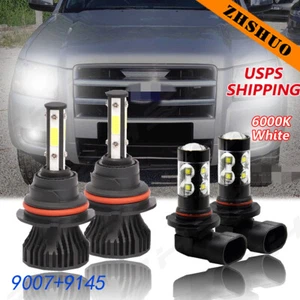 para For 2003-2005 Dodge Ram 1500 2500 3500 LED faro +bombilla de luz antiniebla - Picture 1 of 12