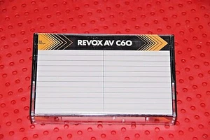CINTA CASETE EN BLANCO REVOX AV C-60 TIPO I (1) (NUEVA) - Imagen 1 de 4