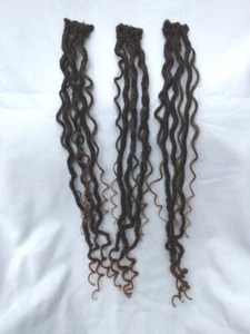 Dread Locks & Curls * Clip Ins * Synthetic Dread Hair Extensions*18 inches*1B/30 - Picture 1 of 3