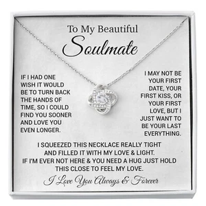 To My Soulmate Necklace, Gift For Soulmate, Anniversary Gift, Christmas Gift - Picture 1 of 13