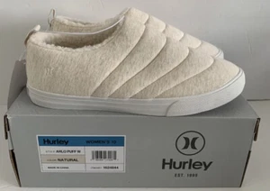 Hurley ARLO Puff Natural Off White Clogs shoes Women’s Size 10 New With Box - Picture 1 of 7