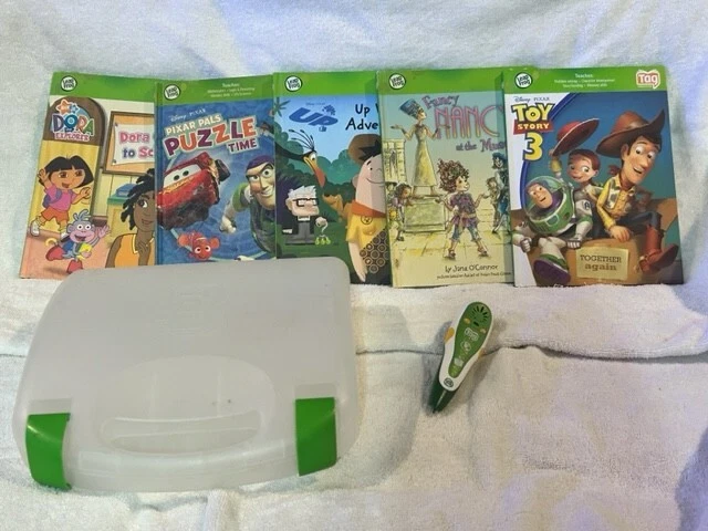 JUEGO LECTOR DE ETIQUETAS 5 libros y bolígrafo: Fancy Nancy, Up, Disney, Dora y Toy Story 3 Foto 1 de 1