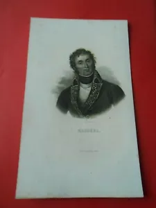 Gravure 19èm - Portrait de Masséna - Foto 1 di 1