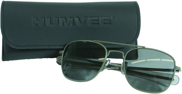 Gafas de sol Humvee Pilot HMV-52B-OD 52 mm. Marcos de metal verde OD. Spring-loaded fl Foto 1 de 1