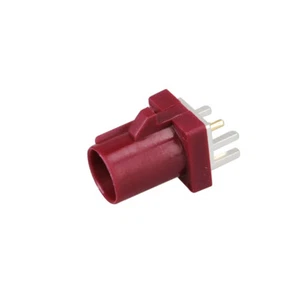 Fakra D Plug End Launch PCB mount straight connector Bordeaux for Violet Car GSM - Picture 1 of 4