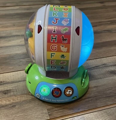 Leap Frog Spin and Sing Alphabet Zoo, ABC canciones sonidos juguete educativo niño pequeño Foto 1 de 4